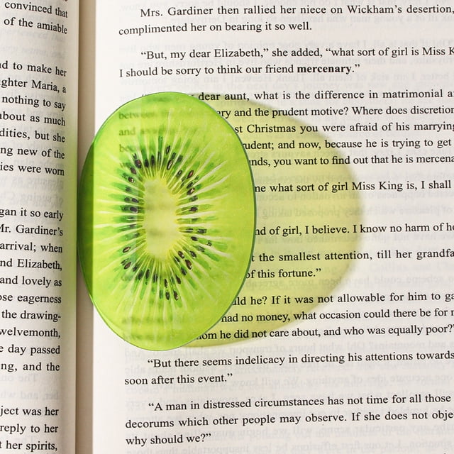 Grape Fruit Shaped Acrylic Bookmark Translucent Page Marker, Sturdy Anti-Scratch Book Accessory, Lightweight Portable DIY Craft Gift for Readers Students Teachers School Office Daily Reading