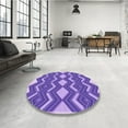 thumbnail image 3 of Ahgly Company Indoor Rectangle Patterned Purple Amethyst Purple Area Rugs, 8' x 12', 3 of 6