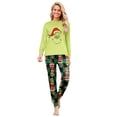 thumbnail image 3 of Holiday Green Christmas Matching Family Pajamas Set, 2-Piece (Women, 3XL), 3 of 5