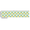 thumbnail image 2 of Ambesonne Pineapple Fabric by the Yard Upholstery, Tropical Fruit on Stripes, 5 Yards, Earth Yellow Teal, 2 of 4