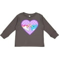 thumbnail image 3 of Inktastic Unicorn and narwhal cute couple Boys or Girls Long Sleeve Toddler T-Shirt, 3 of 5