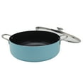 thumbnail image 5 of Infuse 10.5Qt Nonstick Aluminum Covered Caldero Jumbo Cooker Saute Pan with Glass Lid, Aqua, 5 of 5