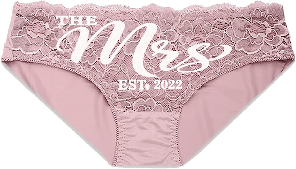 Bride Mrs Panties Bachelorette Party Mrs 2022 Panty for Women Lingerie Gifts for Honeymoon