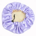 thumbnail image 3 of Satin Bonnet Children‘s Sleeping Cap Soft Night Adjustable Double Sleep Cap, 3 of 3