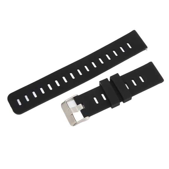 Yajisi 20mm Soft Silicone Watch Band Strap Wristband Replacement for Amazfit GTS 3/2 Bip S/U - Black