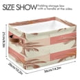 thumbnail image 4 of Checkerboard Plaids Coconut Trees Retro Square Storage Bins with Handles Collapsible Containing Box 2 Packs, 4 of 9