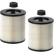 Masterpart Vacuum Cartridge Filter Replacement compatible with Craftsman 9-17816, Wet/Dry 5/6/8/12/16/32 Gallon, 6.75x8.5 Inch, 2 Pack