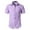 Purple, variant on JTieacloth Button Up Dress Shirt with Pocket Men's Casual Short Sleeve Striped Shirt With Open Collar And Loose Fit For Summer Wear Durable And Easy Care Design Black