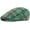 Green, variant on Men's Newsboy Hat Striped Plaid Flat Cap Adjustable Ivy Gatsby Cabbie Driving Irish Beret Hat 1Pack