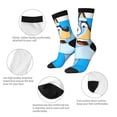 thumbnail image 3 of Silaia Bluey Print Adult Socks, Athletic Socks, Mens and Womens Crew Cushion Socks,Work Athletic Running Socks,Casual Breathable Socks, 3 of 6