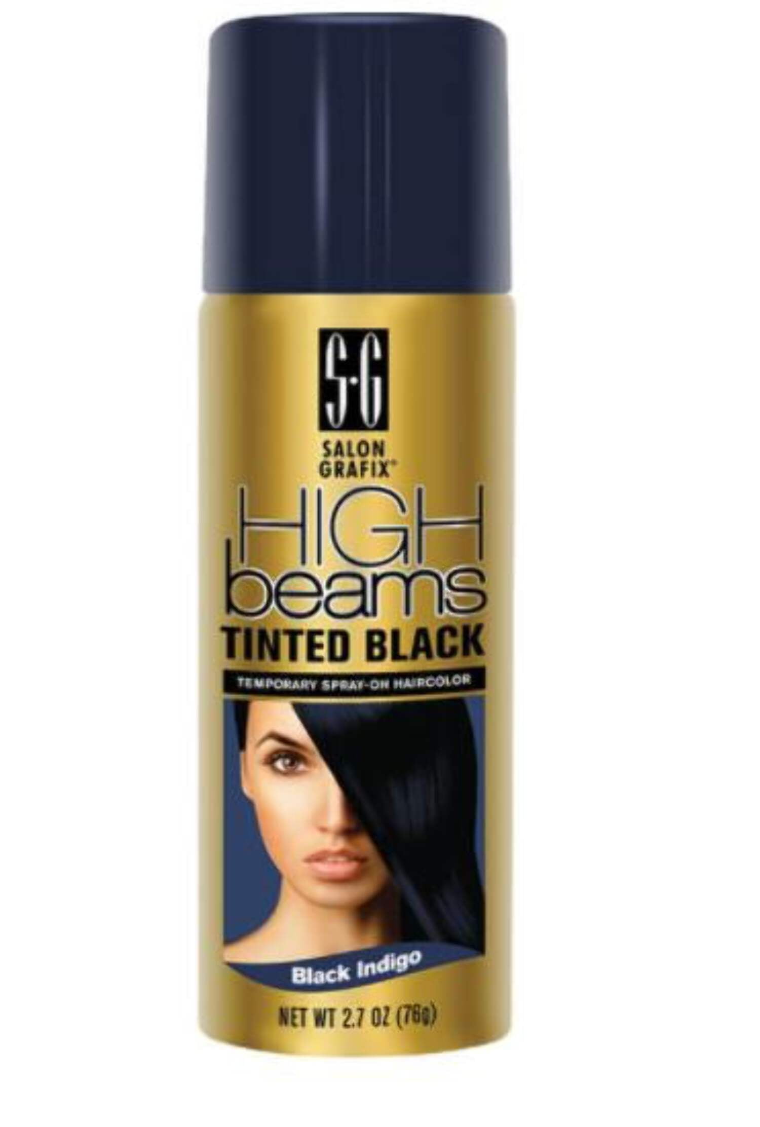 Salon Grafix, High Beams Tinted Black Spray, 2.7 oz, Black Indigo