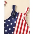 thumbnail image 4 of 4th of July Newborn Baby Girl Boy Rompers Set Infant  Summer Sleeveless Jumpsuit Stripes Print Bodysuits 0-24M, 4 of 8
