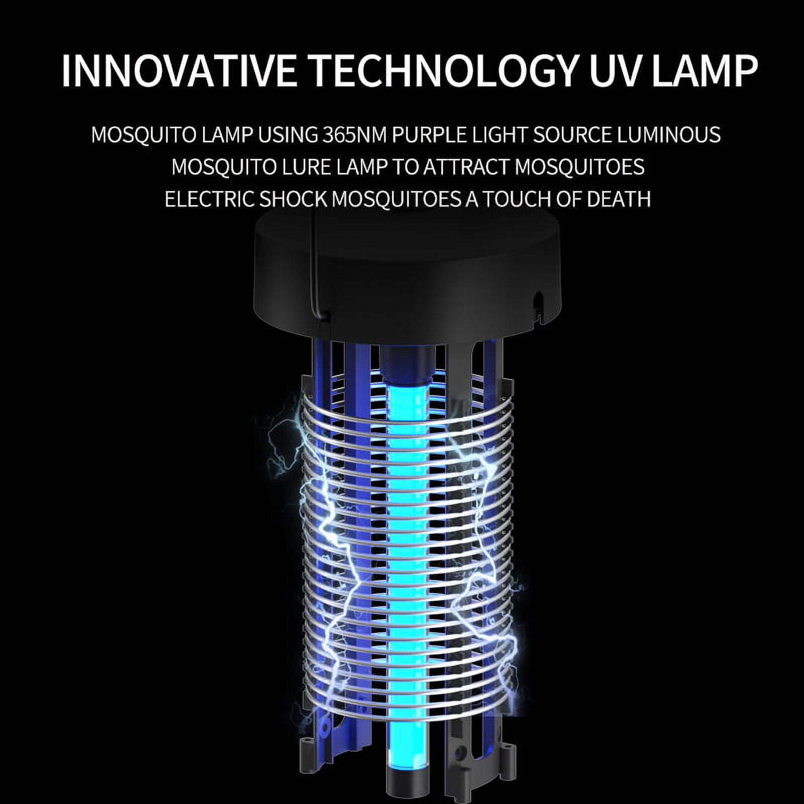 Bug Zapper, 4000V High Powered Electric Mosquito Zapper, Fly Trap for Indoor and Outdoor, Waterproof Mosquito Killer with 15W Mosquito Light Bulb for Home, Bedroom, Kitchen, Office, Backyard