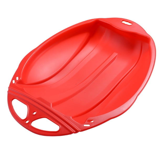 Plastic Snow Sleds with 2 Handles 4 Color Choose Blue Green Rose-Red Red Suitable For Sand Skiing Grass Skiing