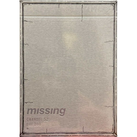 MISSING CHANNEL 52- Gilded PLAYING CARDS by Missing New York