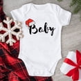 thumbnail image 5 of Camisetas a juego con gorro de Papá Noel para la familia, ropa a juego para madre, padre e hijos, camisetas para fiestas navideñas, atuendos para vacaciones de invierno, 5 of 5