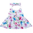 thumbnail image 1 of Robe d'Été à Fleurs pour Tout-Petits, Nourrissons, Enfants, Bébés Filles, Princesse, Robes de Fête 0-4 Ans, 1 of 6
