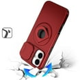 thumbnail image 4 of For iPhone 16 6.1inch Case Full Protection Stand Magnetic Circle +Tempered Glass, 4 of 4