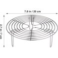 thumbnail image 2 of Stainless Steel Insert Rack Cooking Stand Steamer Insert Cake Rack Round（20x20x7cm）, 2 of 5