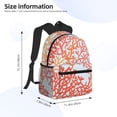 thumbnail image 4 of Vsdgher Corals Print Unisex Large Capacity Bookbag Schoolbag Casual Daypack for High School/College/Teens/Travel/Work, 4 of 8