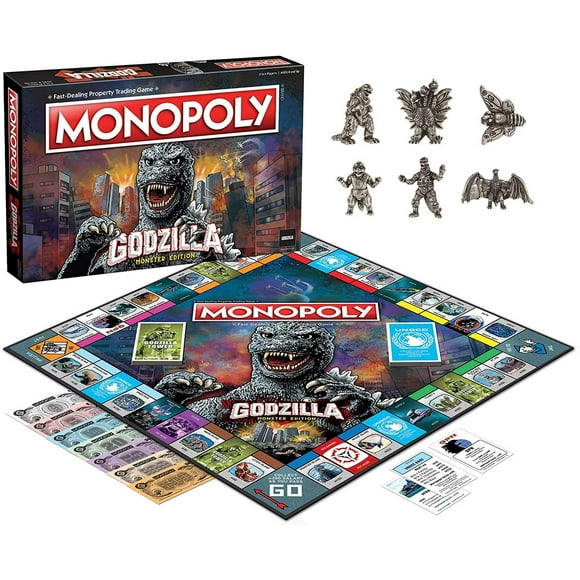 Godzilla Monopoly Jeu de Société pour 2-6 Joueurs