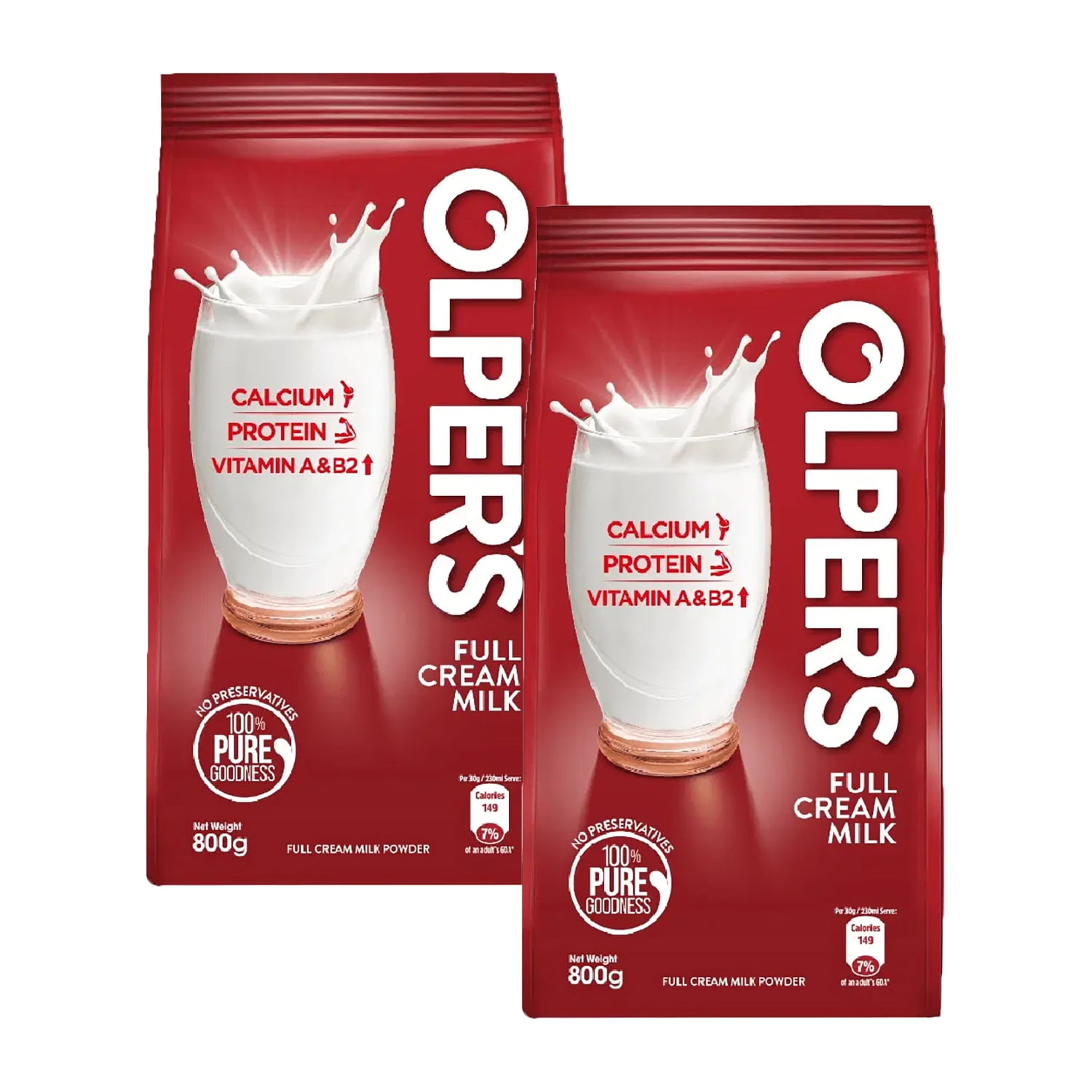 Olper's Full Cream Milk Powder 800g (28.21Oz) | Pack of 1 | Richness of Milk | Makes Creamy Drinks, Baking & More