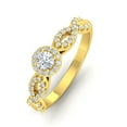 thumbnail image 2 of Certified 1/2 Carat TW Diamond Infinity Engagement Ring in 10k Yellow Gold (G-H, I1), 2 of 5
