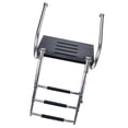 thumbnail image 1 of Escalera de barco de 3 escalones de acero inoxidable, resistente, fácil de instalar, práctica, desmontable, antideslizante y plegable., 1 of 8