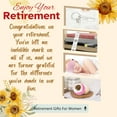 thumbnail image 6 of Retirement Gifts for Women, Happy Retirement Gifts for Coworker, Retired Friends, Boss, Teachers, Nurses, Mom, Grandma,Tumbler, Bracelet, Bookmark, Cosmetic bag, Keychain Unique Retirement Ideas, 6 of 7