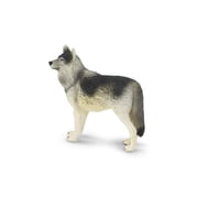 Safari Ltd. Gray Wolf Figurine - Realistic 4.8 Figure - Educational Toy for Boys, Girls, Kids Ages 3+