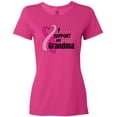 thumbnail image 3 of Inktastic Breast Cancer Awareness I Support My Grandma Pink Ribbon Women's T-Shirt, 3 of 5