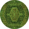 thumbnail image 1 of Ahgly Company Indoor Round Persian Green Traditional Area Rugs, 5' Round, 1 of 1