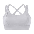 thumbnail image 4 of YueHuiYing High Impact Sports Bras for WomenRacerback Running Bra Workout Crop Tank Tops Longline Sports Bra Push up, 4 of 5