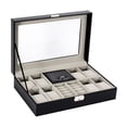 thumbnail image 3 of Caja de reloj con 8 ranuras, organizador, caja de reloj portátil, joyero, regalo del Día de San Valentín, 3 of 8