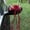 Red, variant on Elegant Wedding Car Bow Bouquets for Rearview Mirror & Door Handle Decoration - Romantic Fade-Resistant Accessories Compatible with Most Vehicles