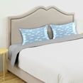 thumbnail image 5 of Haosy Satin Pillowcase for Hair and Skin Standard Cooling Silk Pillow Case with Envelope Closure White Raindrops and Clouds 20"x30", 5 of 9