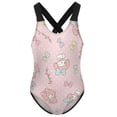 thumbnail image 6 of Kuromi And My Melody Girls One Piece Swimsuits Hawaiian Summer Swimwear Beach Bathing Suit Outfits, 6 of 7