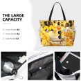 thumbnail image 3 of Pofeuu Honey Bee Print Beach Bag,Waterproof Sandproof Beach Tote Bag, Large Capacity Foldable Beach Bags for Women, 3 of 7