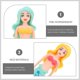 thumbnail image 5 of 4pcs Underwater Mermaid Diving Pool Toys Underwater Training Diving Game Toys, 5 of 5