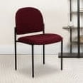 thumbnail image 2 of Flash Furniture Tania Comfort Burgundy Fabric Stackable Steel Side Reception Chair, 2 of 12