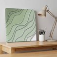 thumbnail image 4 of Ships Next Day Canvas Wall Art 8"x8",Sage Green Ombre Wood Framed Canvas Print Painting,Modern Geometric Abstract Art Aesthetics Ready to Hang Small Picture Wall Decor for Bathroom Nursery Kitchen, 4 of 9