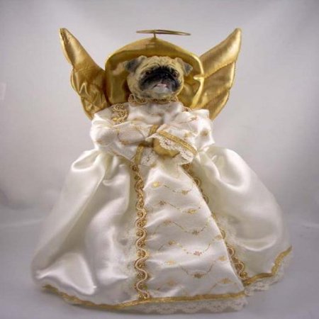 brown pug angel christmas tree topper walmart com brown pug angel christmas tree topper walmart com