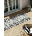 thumbnail image 3 of Unique Loom Outdoor Modern Collection Area Rug - Nephele (2' x 5' 3" Runner Black and White), 3 of 10