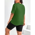 thumbnail image 2 of Women's Plus Size St. Patrick's Day Nurse & Shamrock Graphic Short Sleeve T-Shirt & Biker Shorts 2-Piece Set, 2 of 6