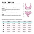 thumbnail image 2 of Kdxio Pink And White Polka Dot Print Women's 2 Piece High Waisted Wrap Spaghetti Strap Summer Swimsuit Bikini Set-Small, 2 of 5