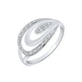 thumbnail image 2 of AFFY Round Shape White Natural Diamond Split Shank Band Ring In 10k Solid Gold-Ring Size-9.5, 2 of 2