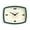Eden Green, variant on Rectangular Black Decorative Wall Clock Mid-century Design For Kitchen Living Room Office