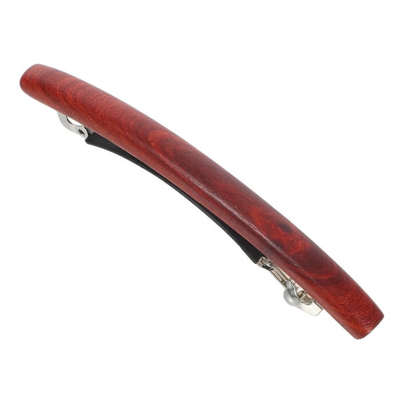 LOLIPPYY Dark Red Traditional Hair Barrette with Spring Mechanism for Themed Gatherings, 1 Piece Hair Accessory