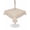 Cream, variant on Outdoor Tablecloth with Umbrella Hole for Patio/Picnic/Party/Camping, Beige Solid Color Waterproof Table Cloth Round Cover Washable, Aesthetics Contemporary Luxury (Dia 54")