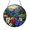 Acrylic 3.5 Inch, variant on Bright Meadow Wildflower Suncatcher Round Window Panel Ornament Glass